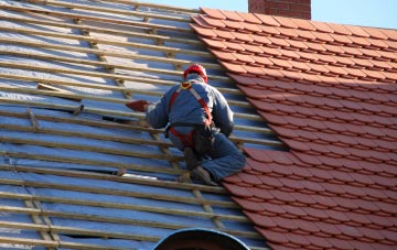 roof tiles Great Chalfield, Wiltshire